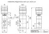 пневмокнопка АВ76-21М-Габаритный-чертеж